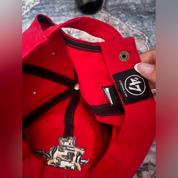 SDSU San Diego State University Red Camo Cap SD - Picture 2 of 2